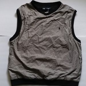 Ralph lauren sleeveless plaid jacket Sz XL